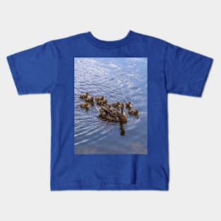 Mother Duck and Ducklings Kids T-Shirt